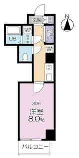 R HOUSE21 −アールハウスニジュウイチ−【306号室】の間取り