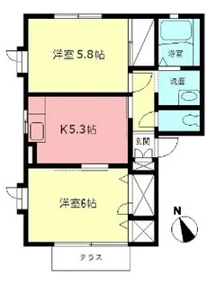 ベルデュールFⅠ【1階】の間取り