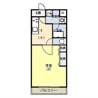 クラフトハウスII【102号室】の間取り