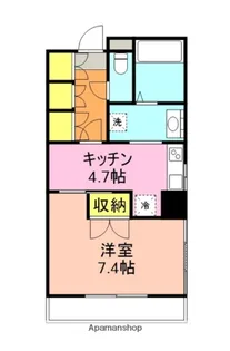 ラッテカルドA【4階】の間取り