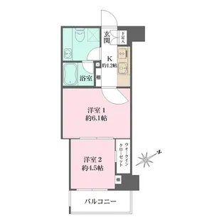 ザ・パークハビオ横浜東神奈川【3階】の間取り