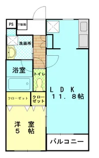 シャレード【301号室】の間取り