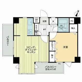 ライオンズプラザヨコハマ戸部【8階】の間取り