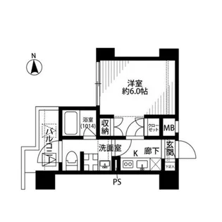 プレール・ドゥーク大森Ⅱ【8階】の間取り