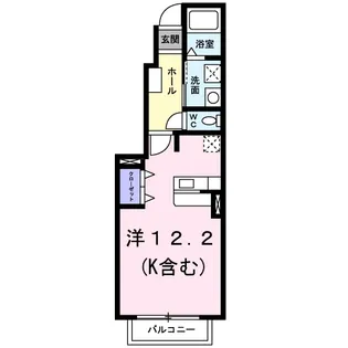 ベルコリーヌ【1階】の間取り