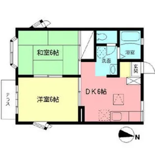 エステートピア中島【1階】の間取り