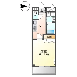 インホア南成瀬【2階】の間取り