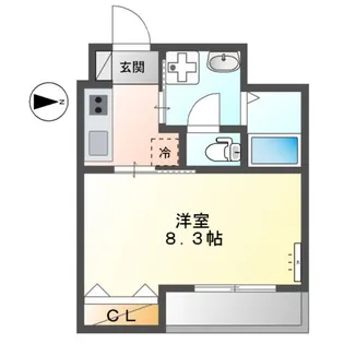 CHATON BLANC【2階】の間取り