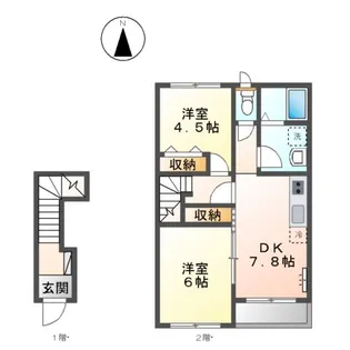 サザンウェイブ湘南Ⅱ【2階】の間取り