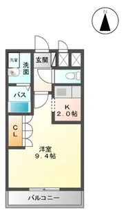 ゆうゆうハイム【2階】の間取り
