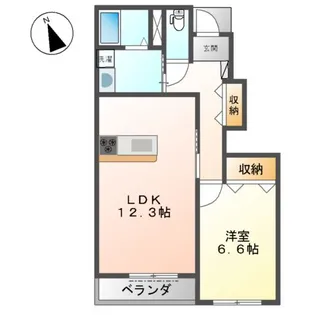 グリーンヴィレッジ【1階】の間取り