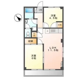 ルミナス原宿【3階】の間取り