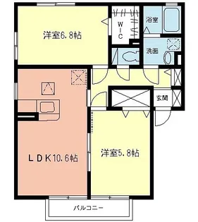 ハイム・MORI【2階】の間取り