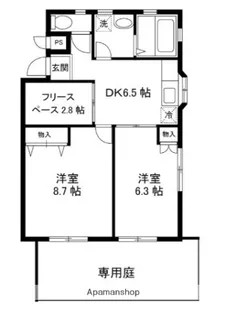 アカリサンパーク【1階】の間取り