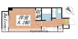 ロリエタワー川崎【6階】の間取り