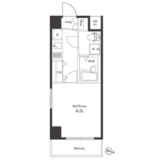 ヴェルト横浜吉野町【5階】の間取り