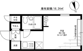 パルム日吉【1階】の間取り