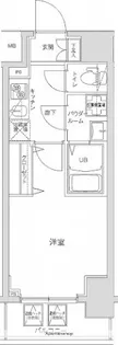 ジェノヴィア川崎駅グリーンヴェール【3階】の間取り