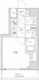 ジェノヴィア川崎駅グリーンヴェール【8階】の間取り
