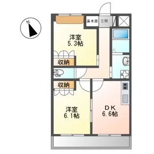 コンフィード【2階】の間取り