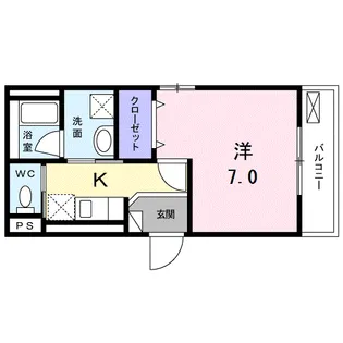 ラフェリオⅡ【2階】の間取り