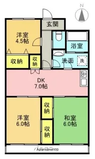 パストラルベルフラワー【3階】の間取り