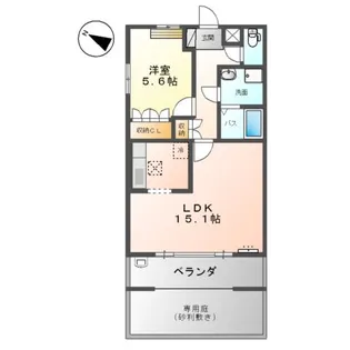 サザン・ウィンド・湘南・G【1階】の間取り