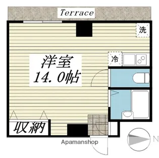 メゾン・ド・ヴィレ 鷺沼【1階】の間取り