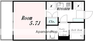 ルーナクレシェンテ新丸子【2階】の間取り