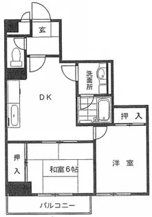 リヴィエール多摩【3階】の間取り