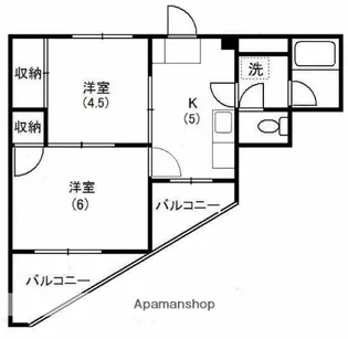 サンハイツ妻田【3階】の間取り