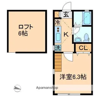 ビューメゾン横浜【2階】の間取り