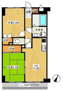 YMDⅢマンション【2階】の間取り