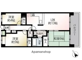 フォレスタ井土ヶ谷Ⅰ【3階】の間取り