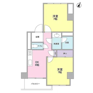 藤が丘音羽ハイツ【2階】の間取り