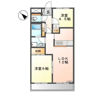 ビエント小机【1階】の間取り