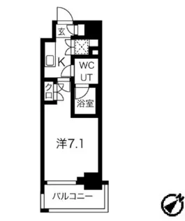 スパシエグランス横浜反町【9階】の間取り