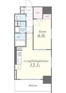 キャナルテラス品川【14階】の間取り