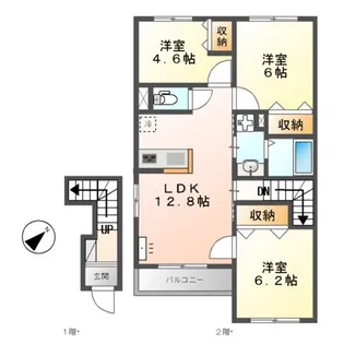 ビスタ湘南【2階】の間取り