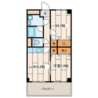 ヴィヴレ33【2階】の間取り