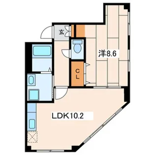 新八ビル1号館【4階】の間取り