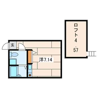 プリマ七番館【2階】の間取り