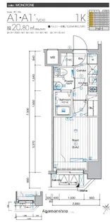 SYNEX横濱阪東橋【10階】の間取り