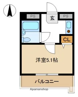 アソシエ横浜【2階】の間取り