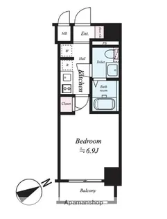 RISINGPLACE桜木町二番館【5階】の間取り