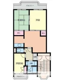 ハイツエントピア【2階】の間取り