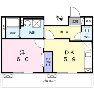エレガンス新横浜【1階】の間取り