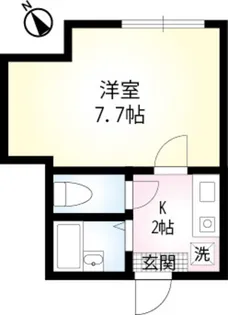 ウィズプレイス高津【1階】の間取り