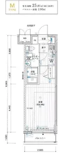メインステージ二子多摩川【2階】の間取り