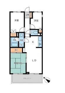 CASSIAたまプラーザ【2階】の間取り